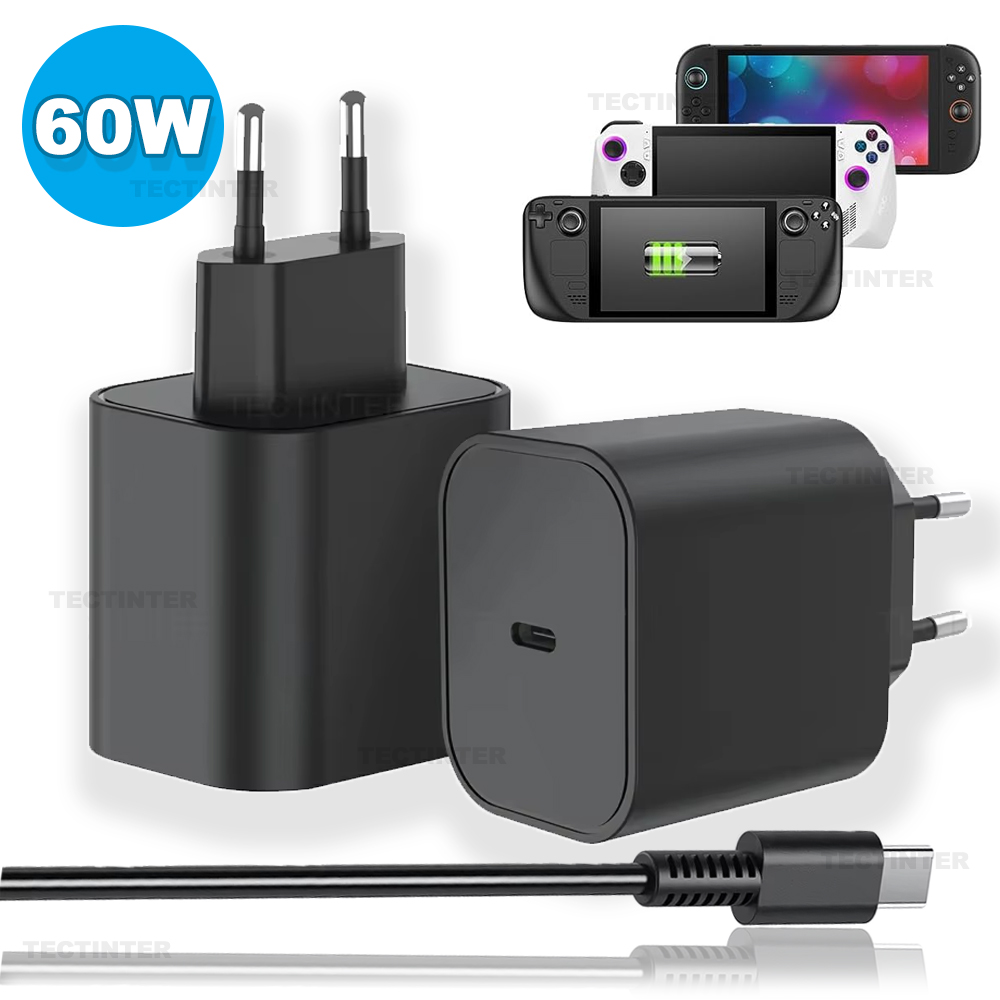 Japanese Gaming Accessories - Carregador AC de 60W Compatível com