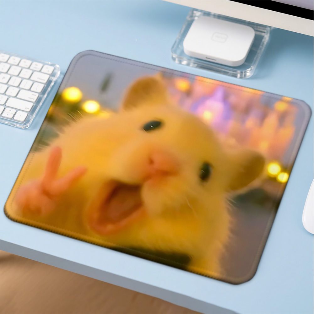Gaming Accessories Companies - Mosepad com estampa de hamster, tapete