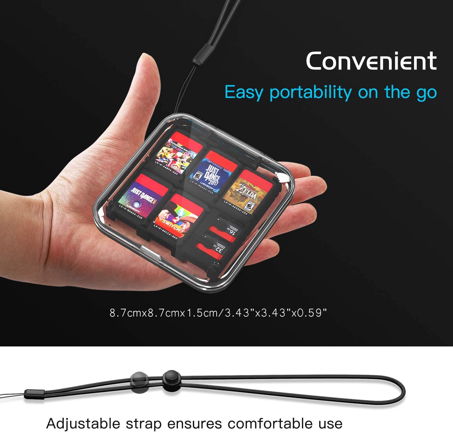 Gaming Accessories Holder - Cartuchos de armazenamento compatíveis do jogo
