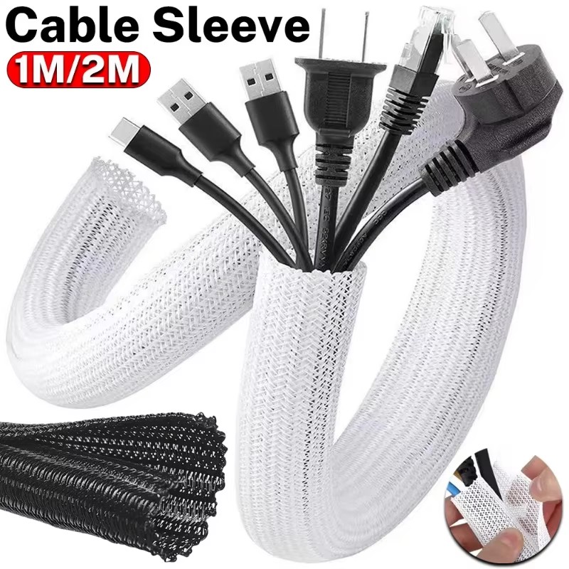 Cable Sleeve Braided - Capa Protetora de Cabos Autoaderente em