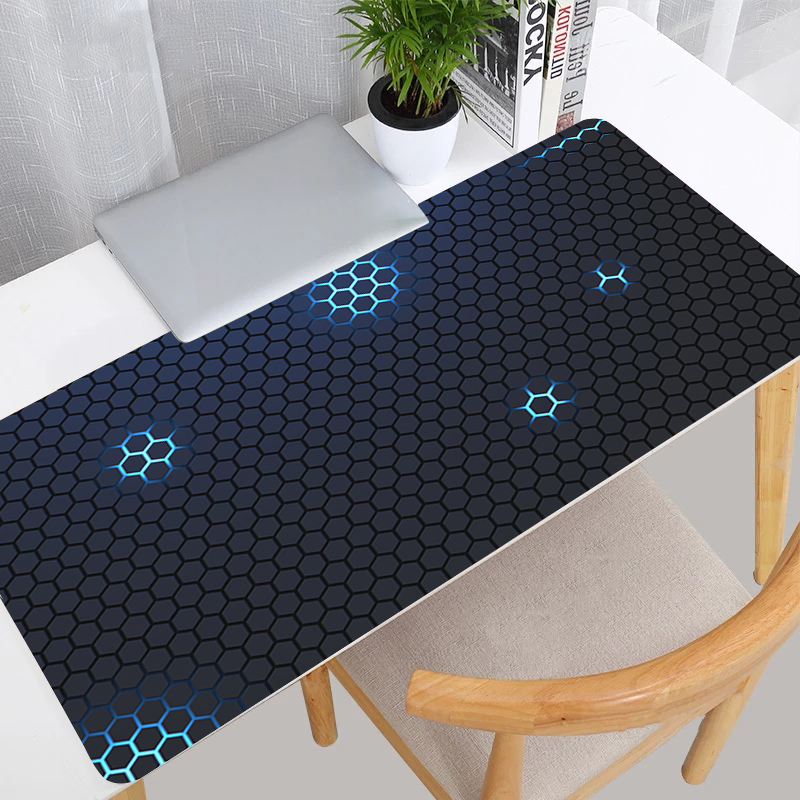 Gaming Accessories To Sell - Mousepad geométrico hexagonal grande para jogos,