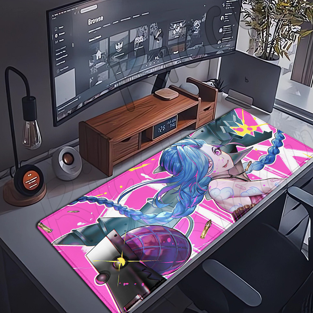 Jinx Gaming Accessories - Anime quente lol arcano mousepad jinx