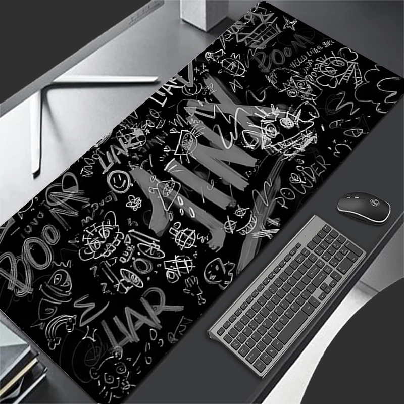 Jinx Gaming Accessories - Preto cinza j-jinx grande mouse pad