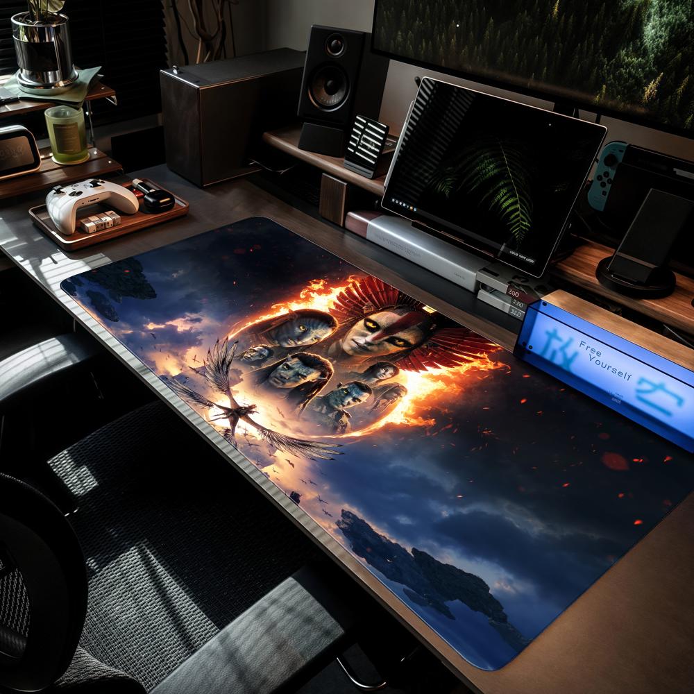 Gaming Accessories For Free Fire - A-avatar fogo e cinza mouse pad