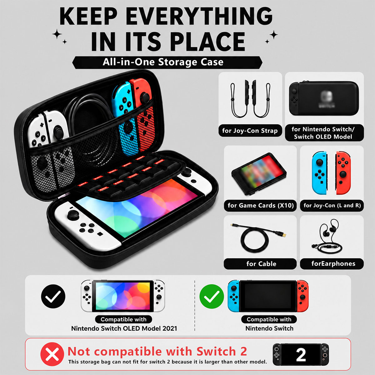 Estojo de Transporte à Prova d - Gaming Accessories Bag avaliação e preço