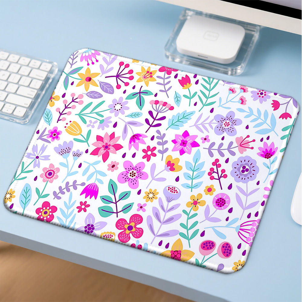 Mosepad com estampa floral, ac - Gaming Accessories Companies avaliação e preço
