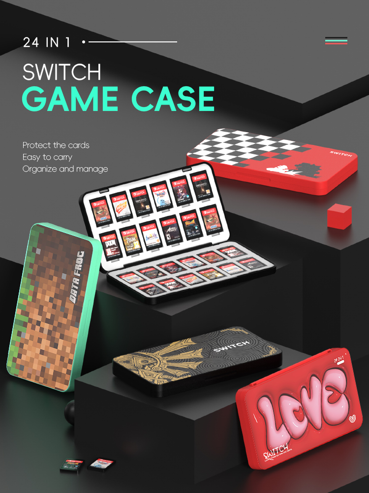 Estojo de cartão de jogo 24 em - Gaming Accessories Holder avaliação e preço