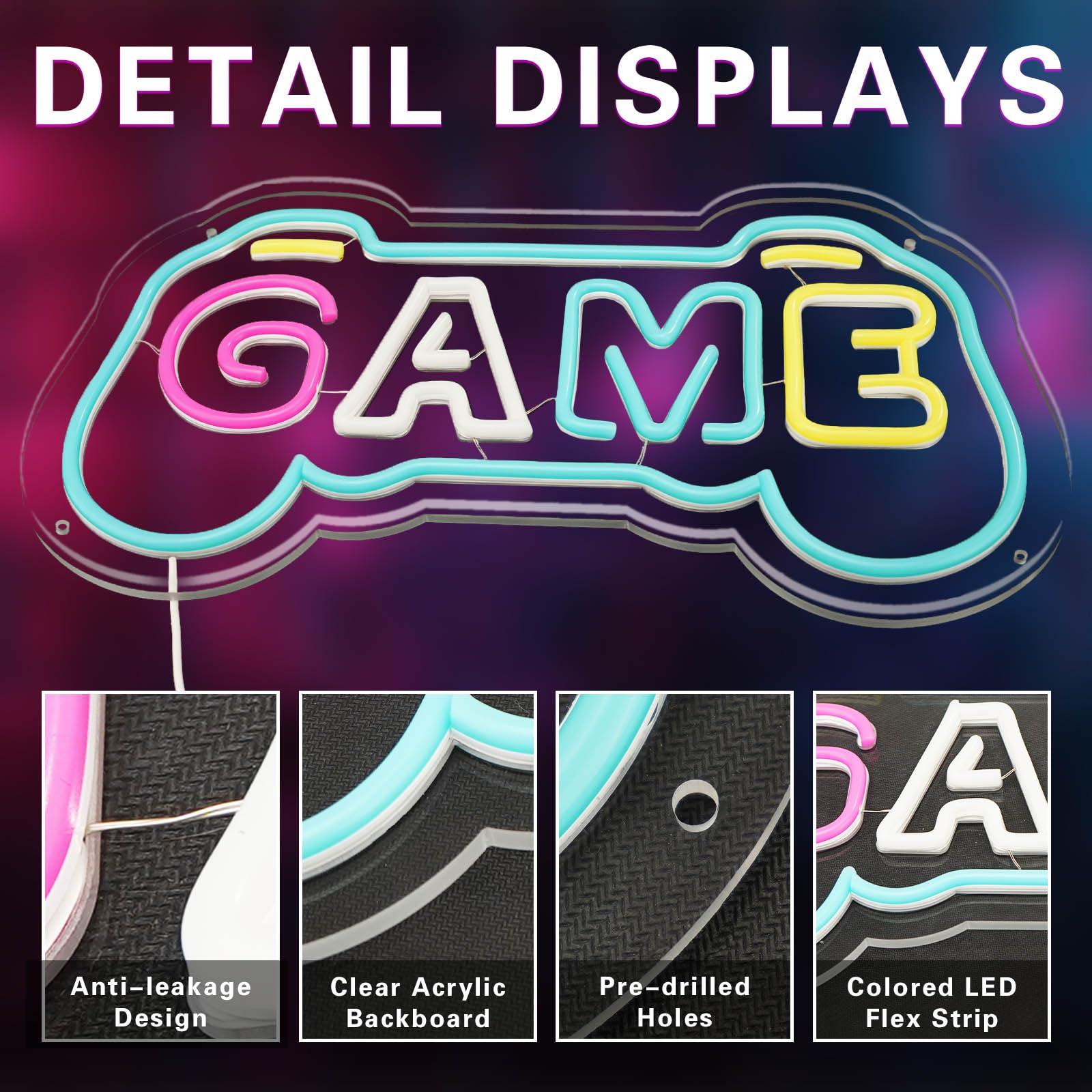 Letreiro Neon para Decoração d - Gaming Accessories Boys avaliação e preço