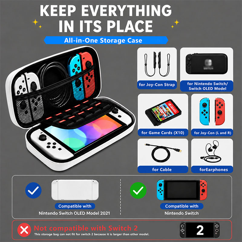 Estojo Portátil para Nintendo  - Gaming Accessories Bag avaliação e preço