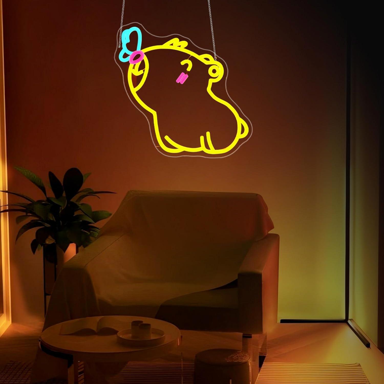 Letreiro Neon Capivara USB com - Gaming Accessories Shop avaliação e preço