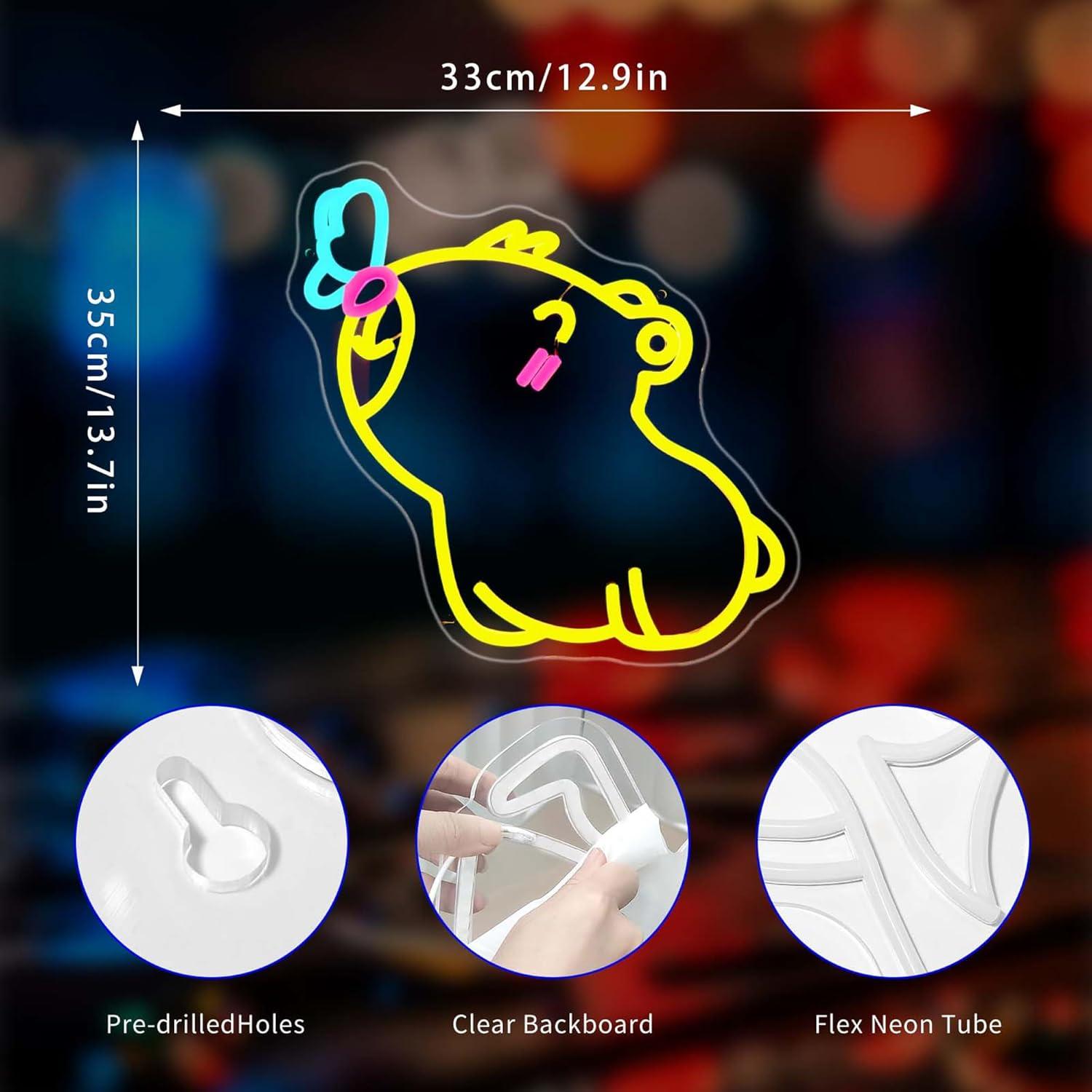 Letreiro Neon Capivara USB com - Gaming Accessories Shop avaliação e preço
