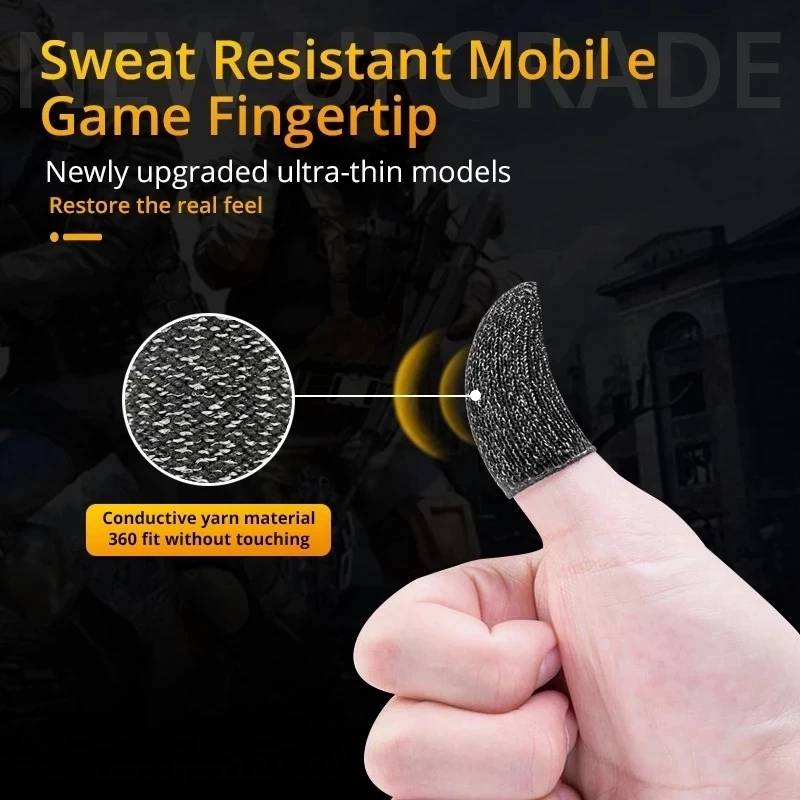 Luva de dedo para jogos, ponta - Gaming Accessories Mobile avaliação e preço