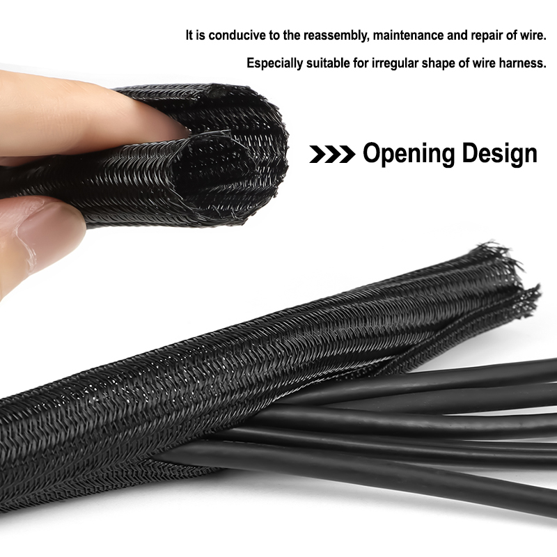Mangueira Trançada PET Preta 3 - Cable Sleeve Braided avaliação e preço