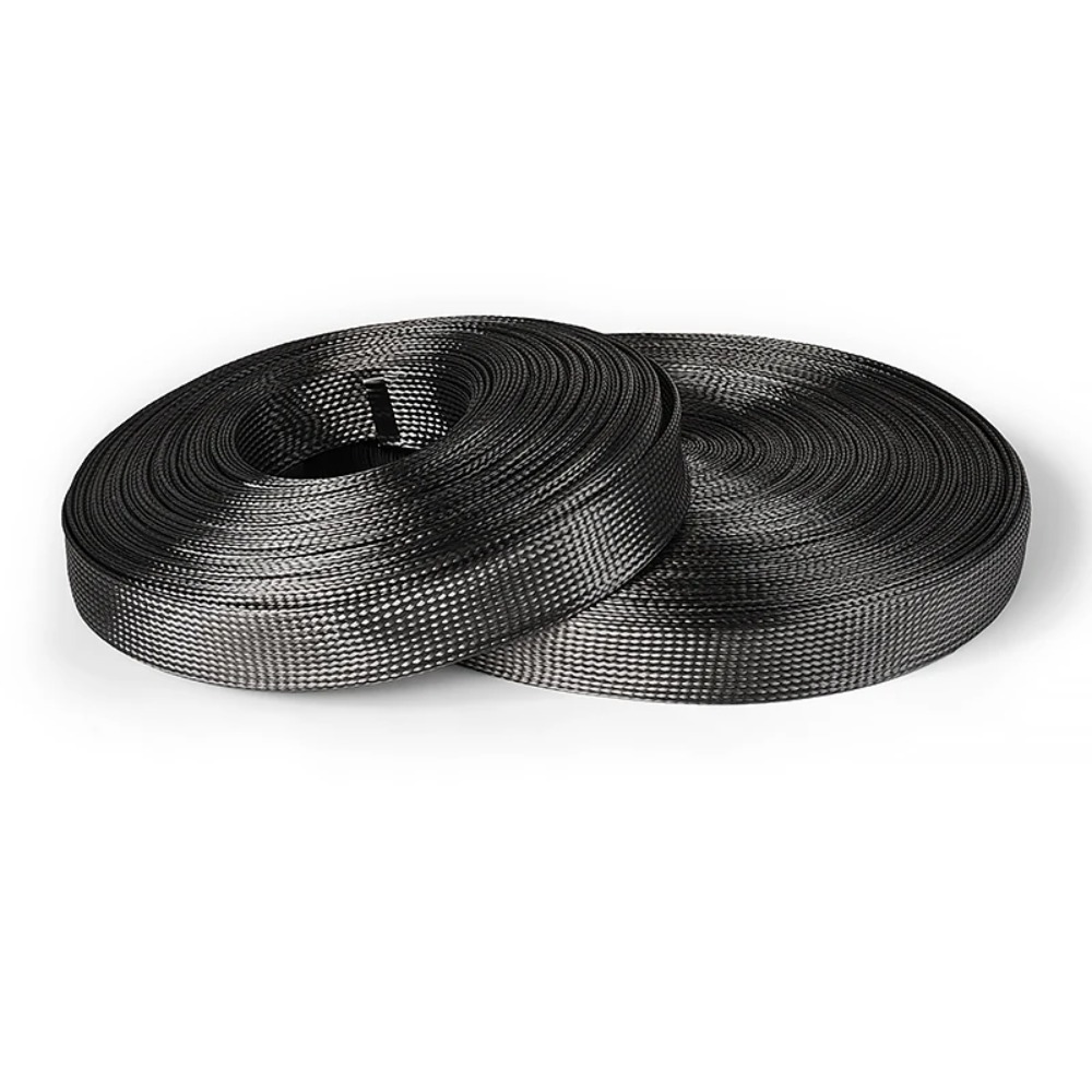 Manga de Fibra de Carbono 1M p - Cable Sleeve Braided avaliação e preço