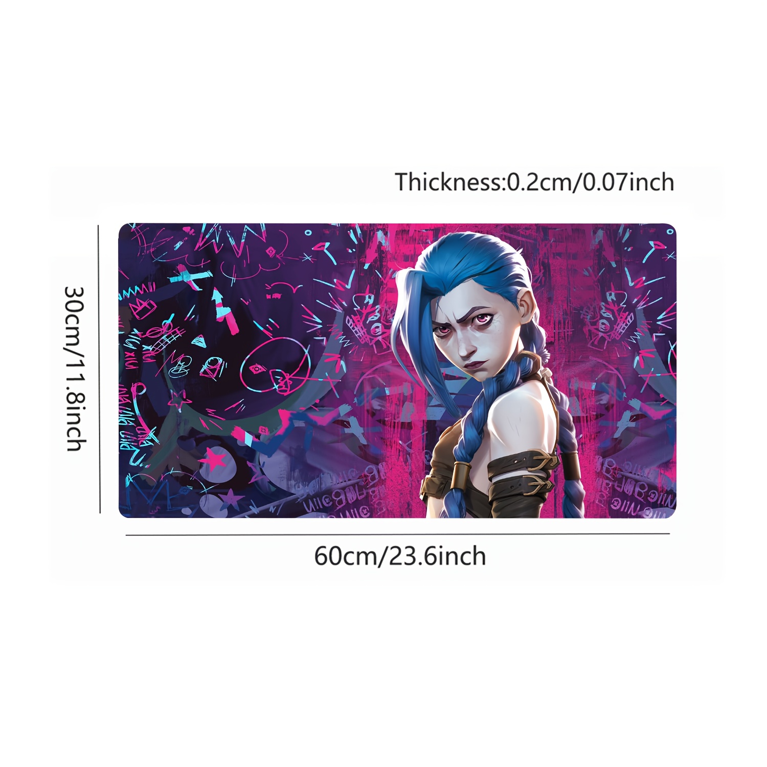 Grande anime gaming mouse pad  - Jinx Gaming Accessories avaliação e preço
